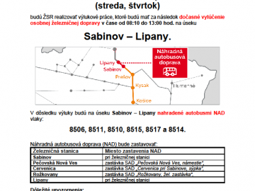 Výluka – 26.5.2021 a 27.5.2021