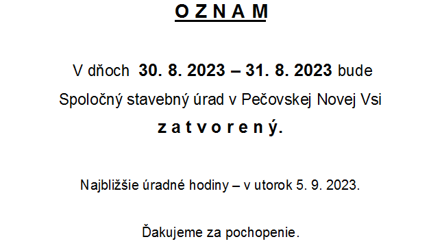 oznam_zatvoreny_stavebny_urad_30_31082023